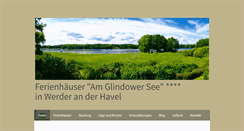 Desktop Screenshot of ferienhaus-glindower-see.de
