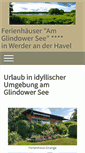 Mobile Screenshot of ferienhaus-glindower-see.de