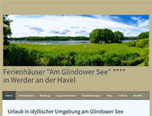 Tablet Screenshot of ferienhaus-glindower-see.de